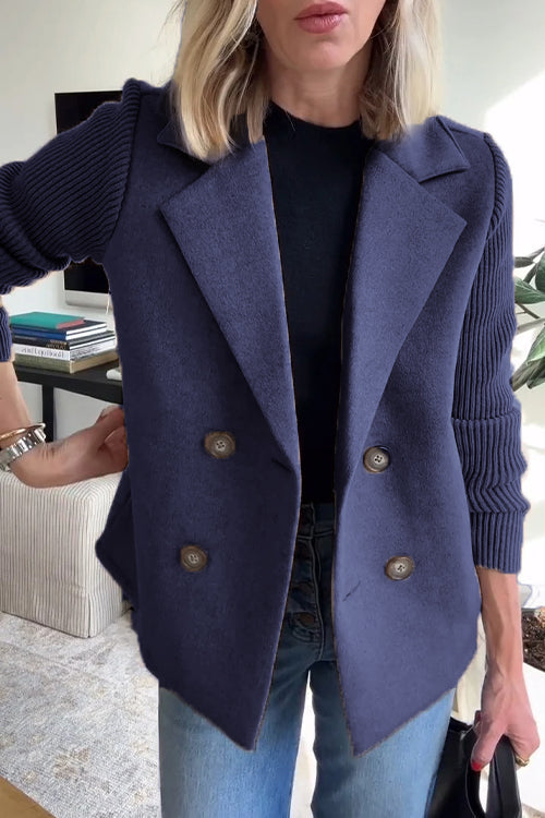 HARRIET - TIMELESS KNIT-SLEEVE BLAZER