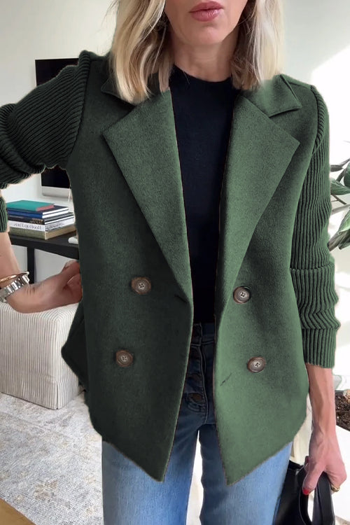 HARRIET - TIMELESS KNIT-SLEEVE BLAZER