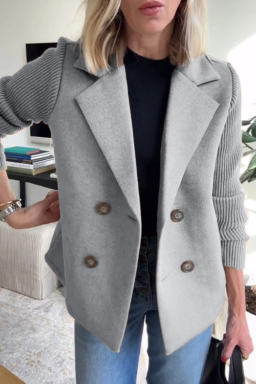 HARRIET - TIMELESS KNIT-SLEEVE BLAZER