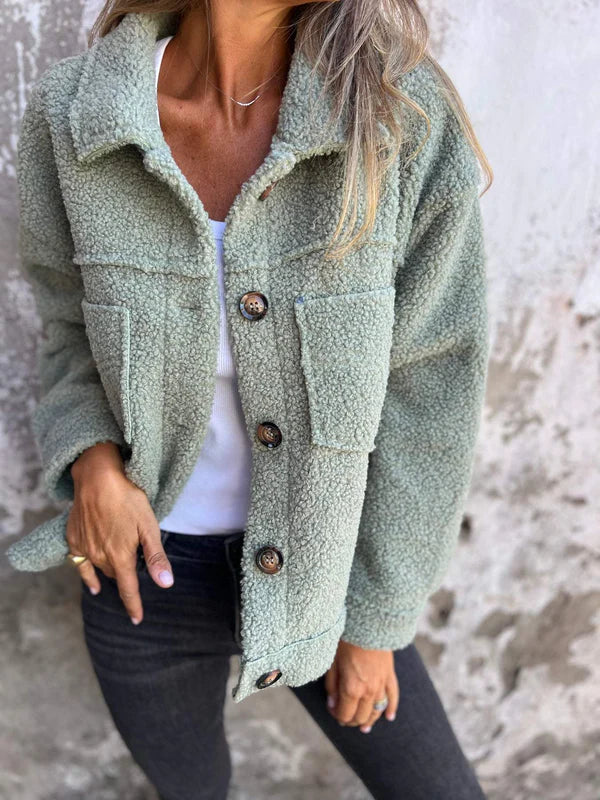 MAHLIA -  COZY SHORT SHERPA JACKET
