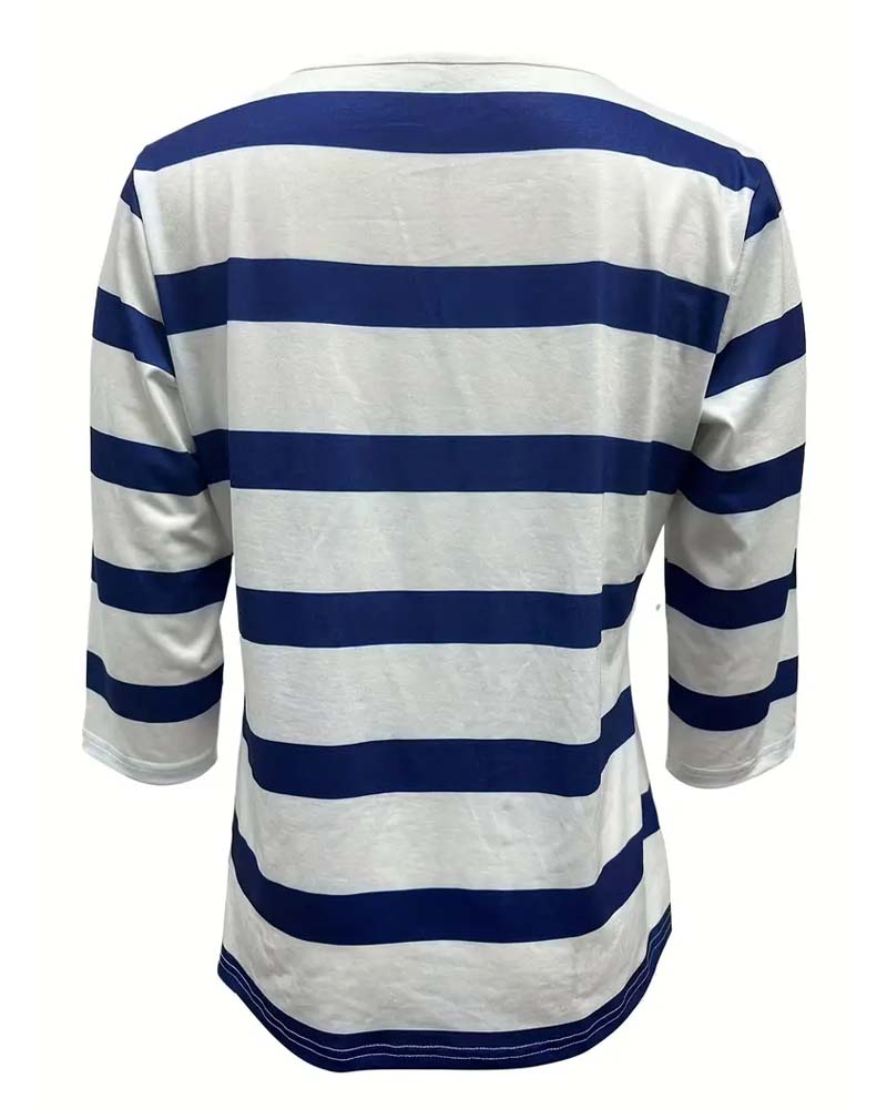 HELENE I ELEGANT STRIPED BLOUSE