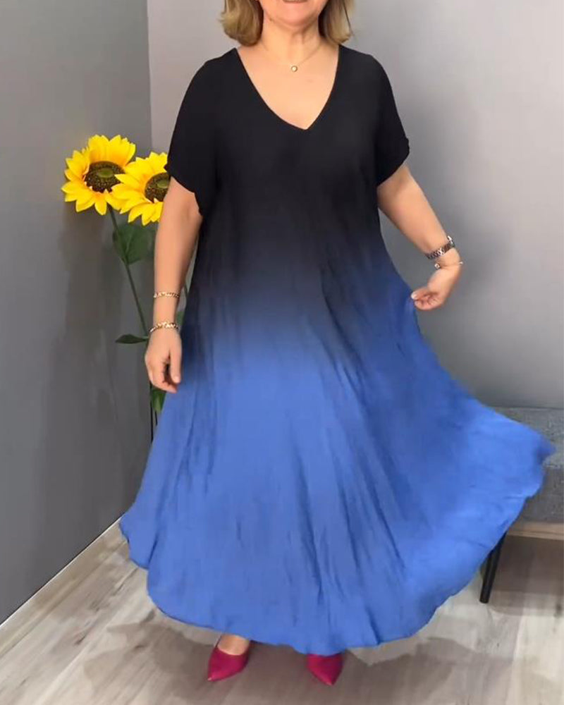 Joan - Summer Gradient Flowy Maxi Dress
