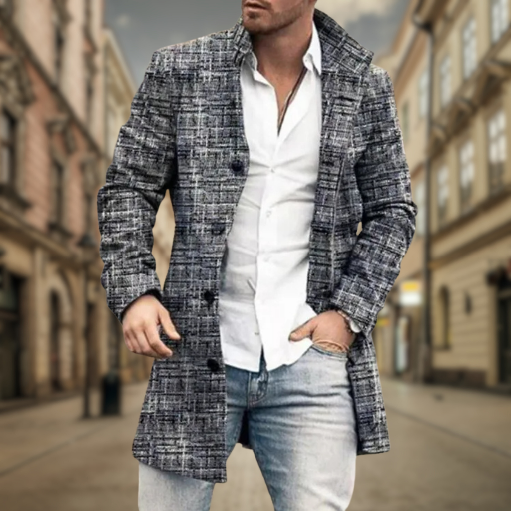 David Elegant Fall Coat