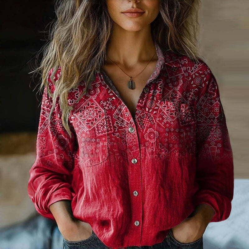 HERA I VINTAGE PRINTED BLOUSE