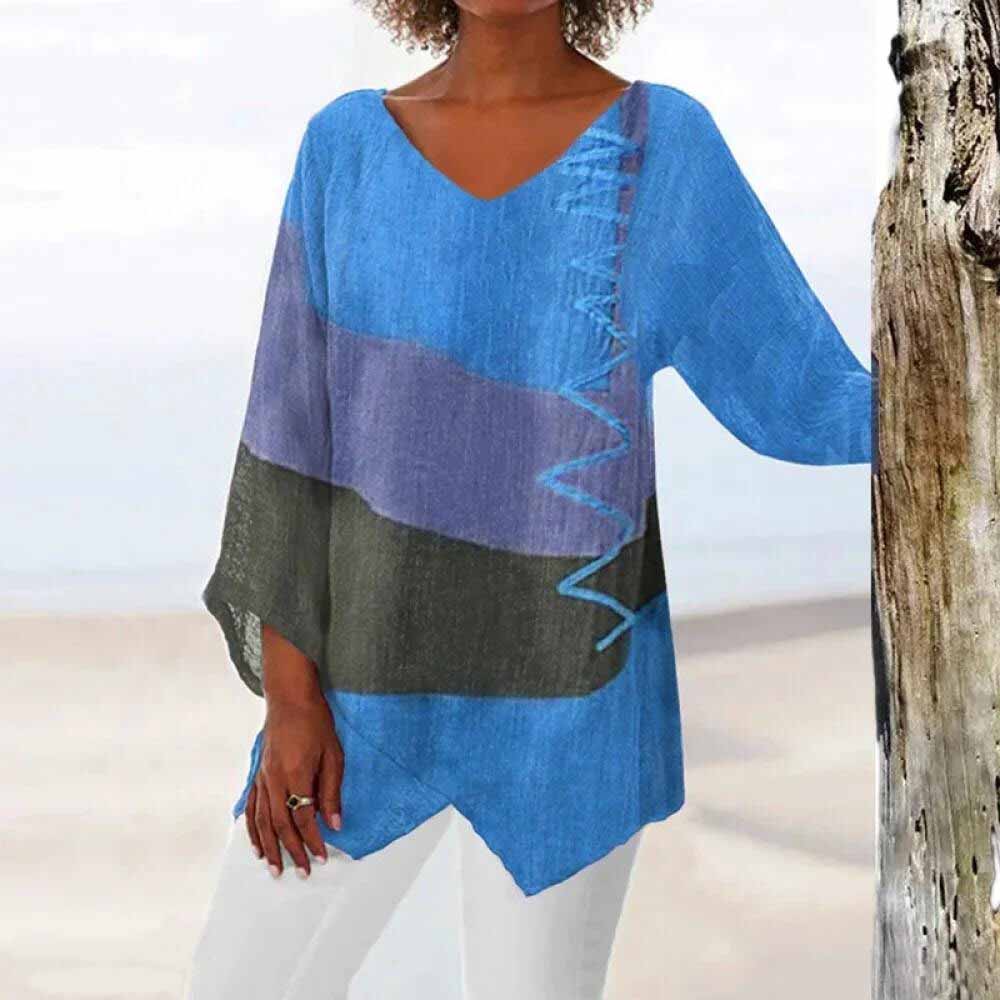 ELOISA |  TRICOLOR SHIRT WITH TUMMY COVERAGE