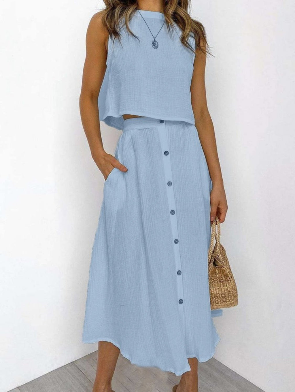 Viela™ - Effortless Buttoned Set