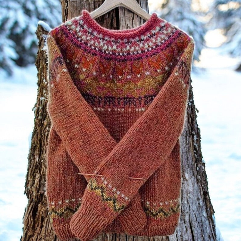 Elowen™ - Vintage crew neck sweater