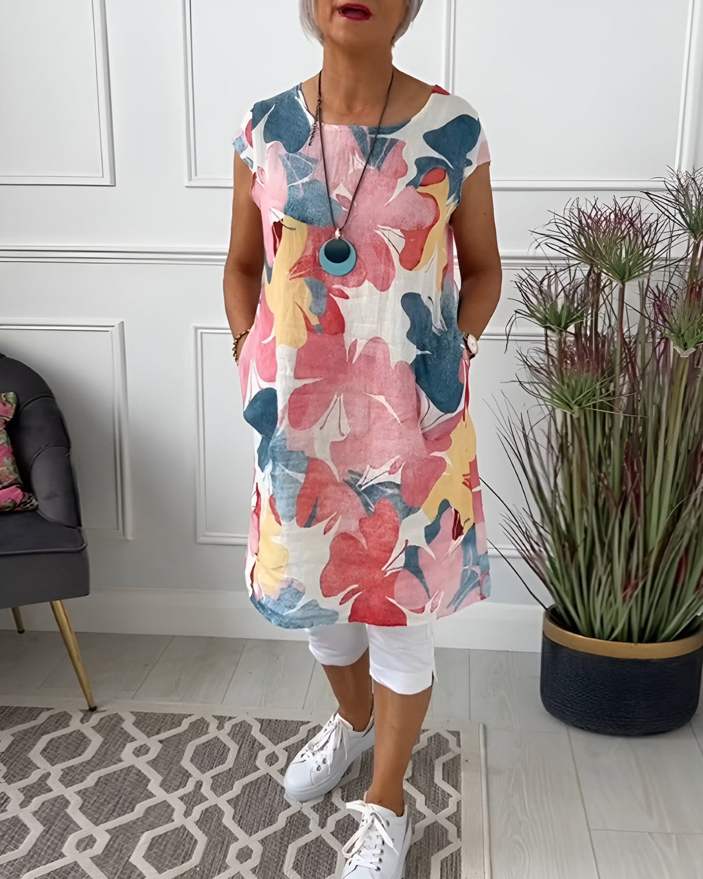 ELINA | LONG FLOWER TOP
