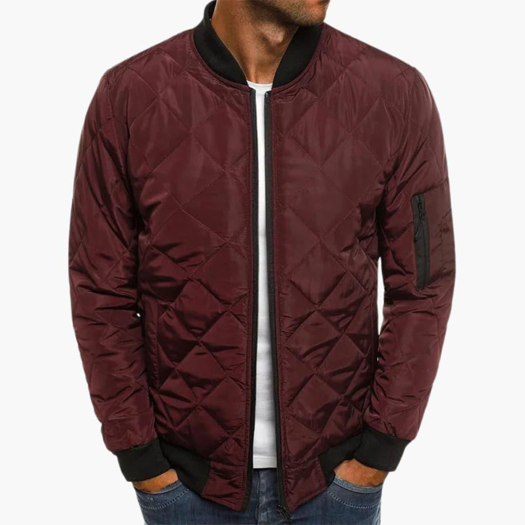 Florian | Bomber Jacket with Diamond Pattern