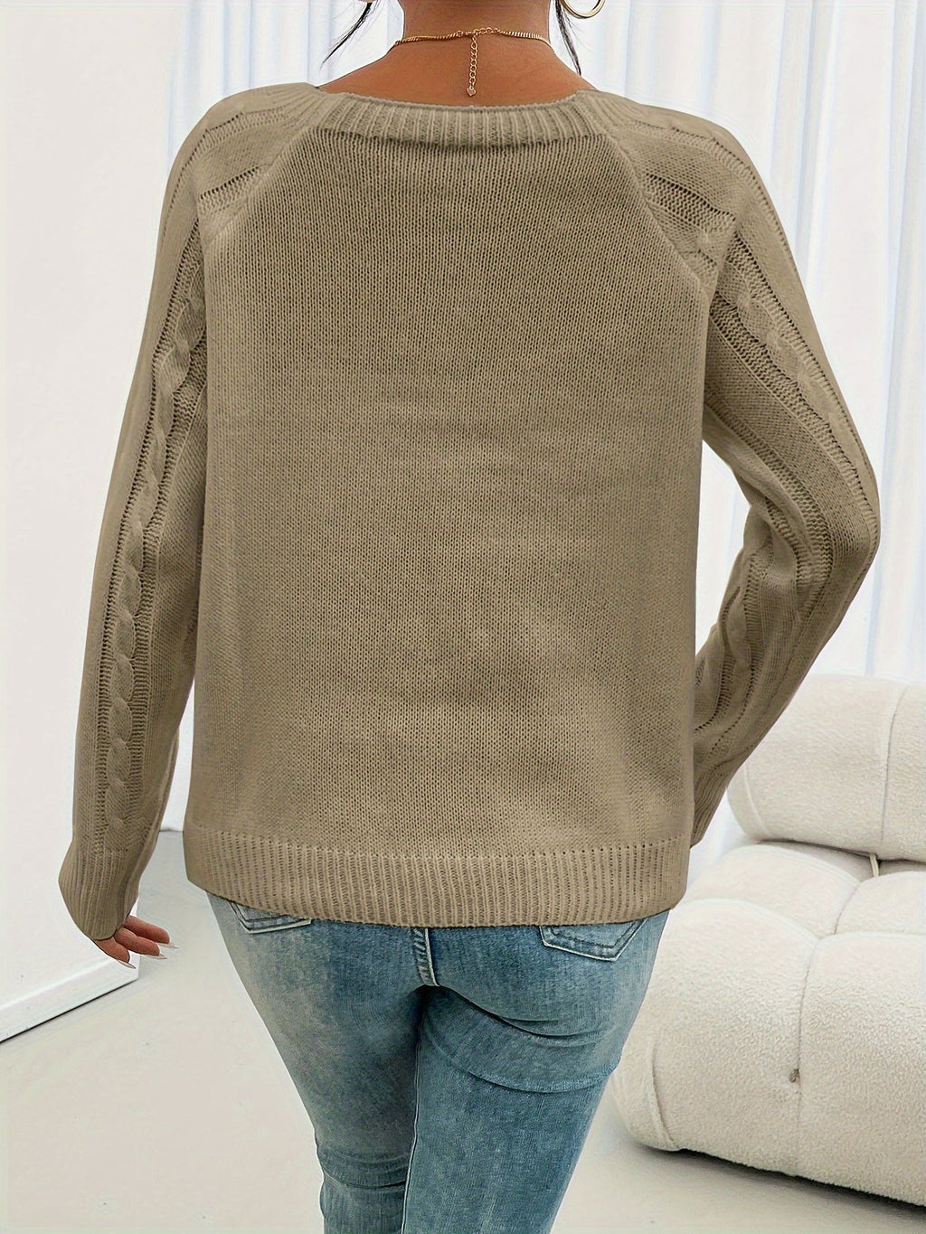 Marie Cozy cable knit sweater
