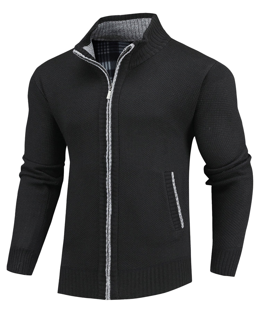 Flannel | Lined Full-Zip Sweater