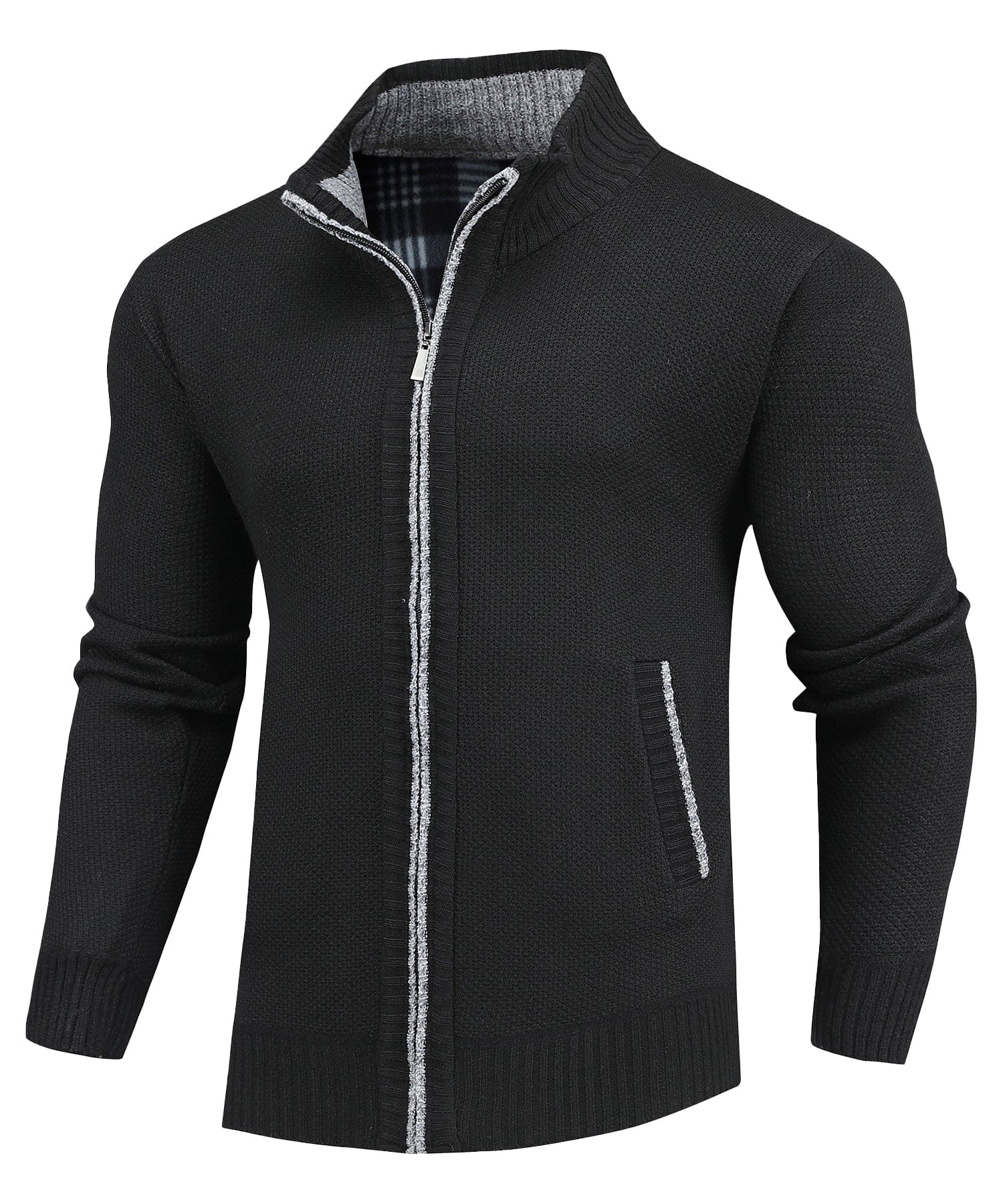 Flannel | Lined Full-Zip Sweater