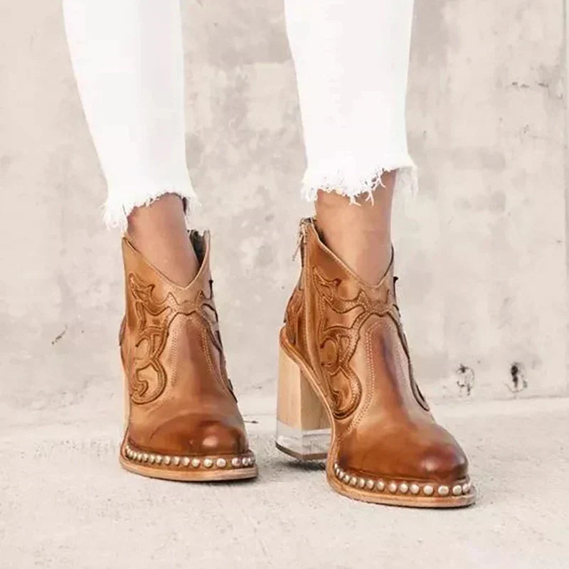 Norwich Embroidered Mid Boots