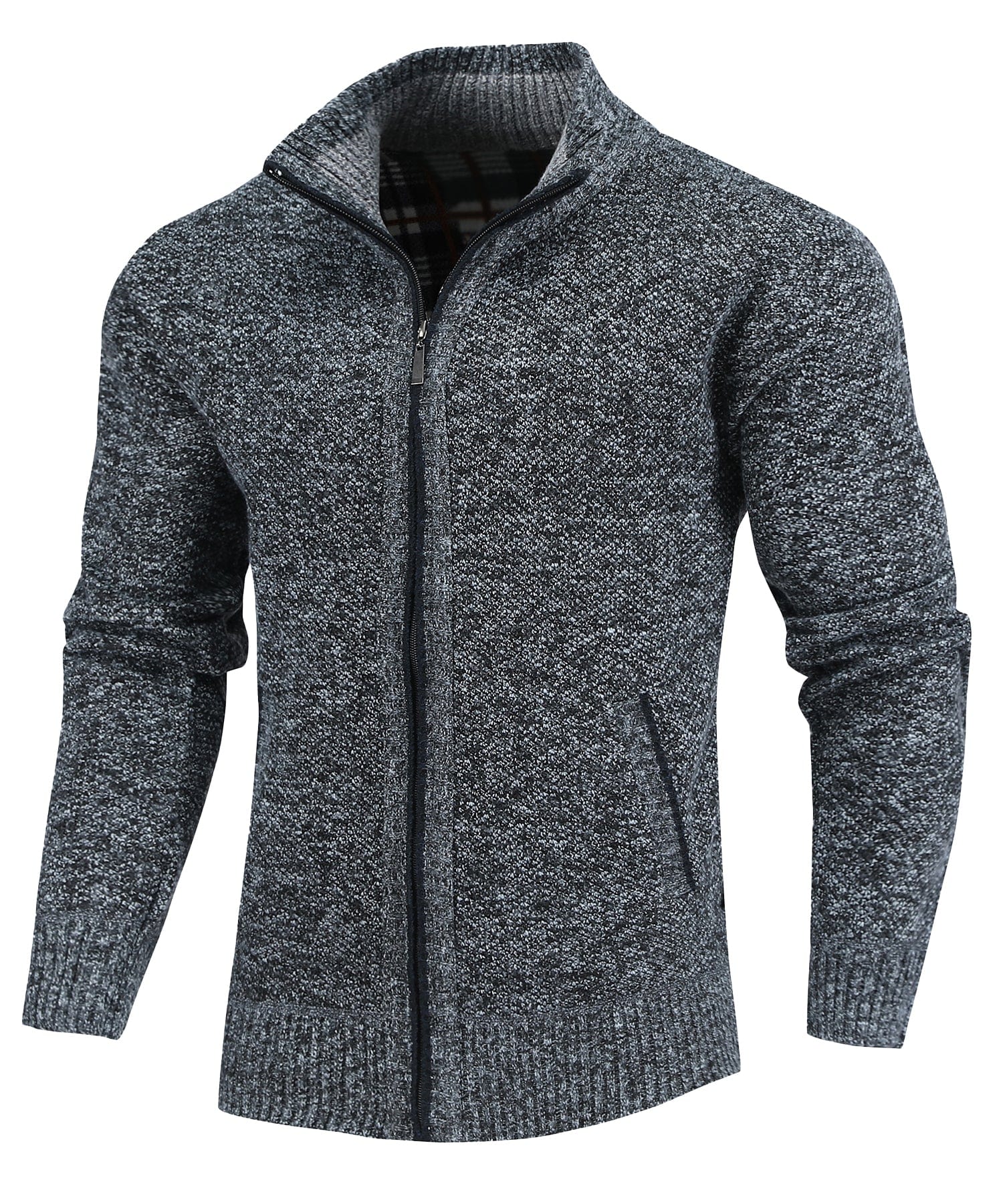 Flannel | Lined Full-Zip Sweater