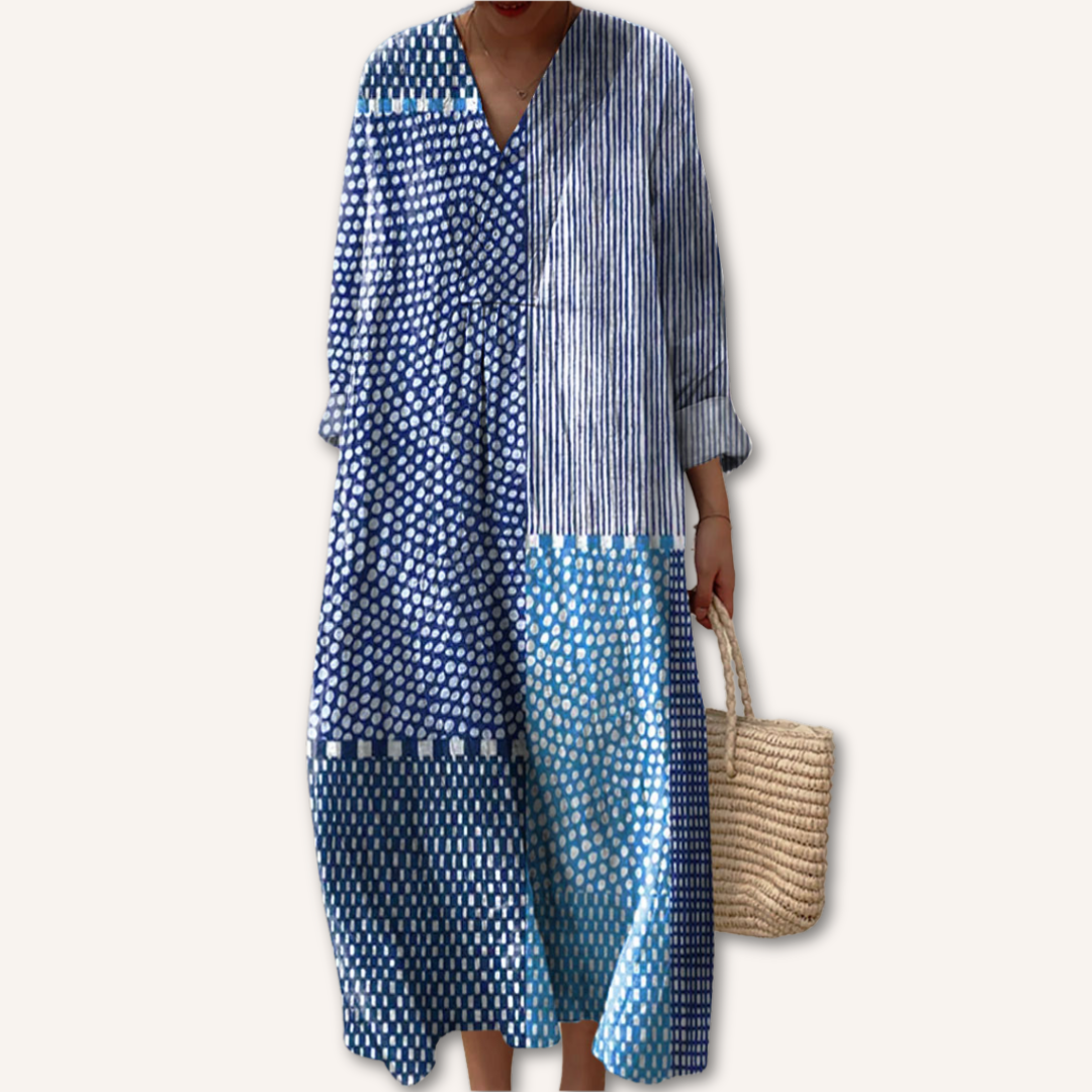 Isadora | Chic Print Midi Dress