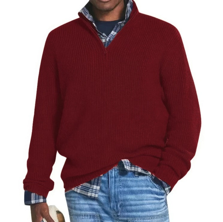Finn | Knitted Sweater with Zipper