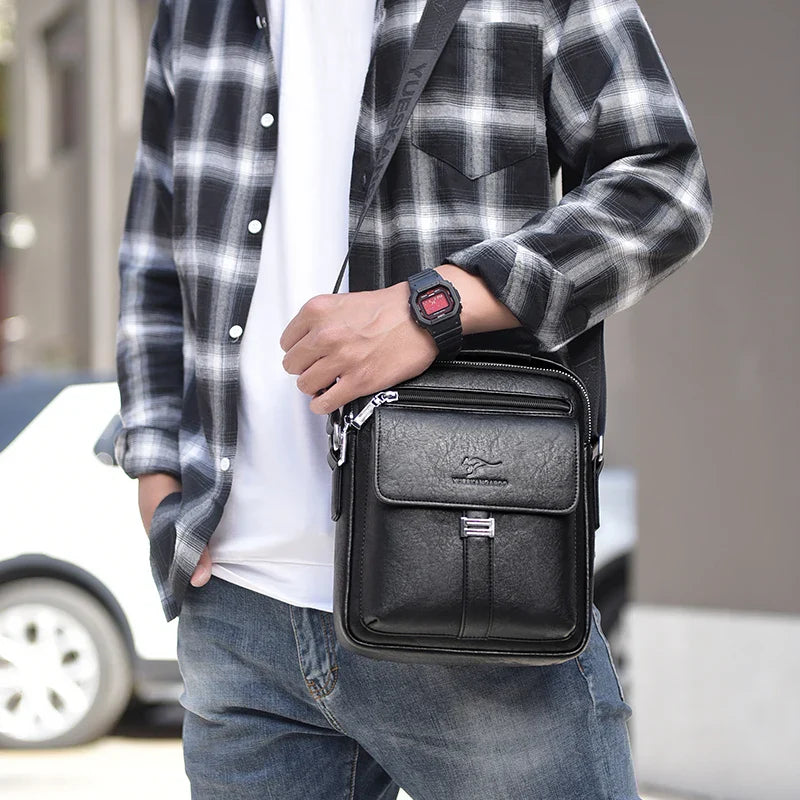 Bruce | Vintage Leather Messenger Bag