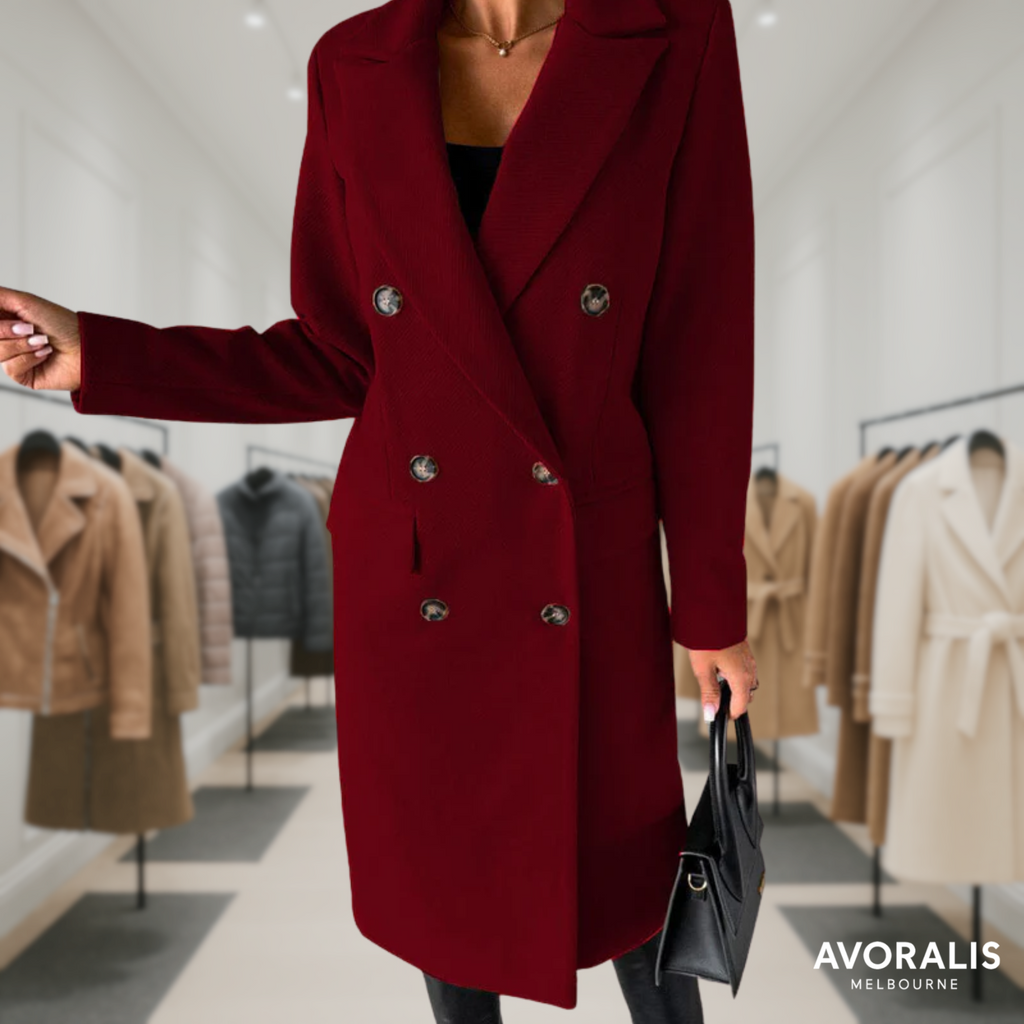 Kate™ | Woolen Coat Long Fit Women