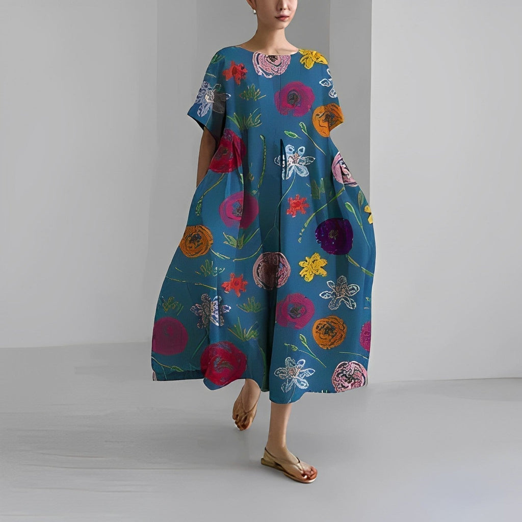 Daisy - Retro Big Swing Loose Maxi Dress