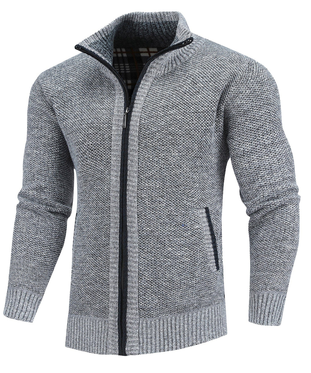 Flannel | Lined Full-Zip Sweater