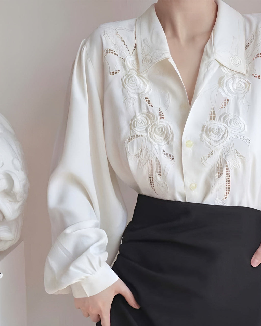 AURORA I CLASSIC LONGSLEEVE BLOUSE