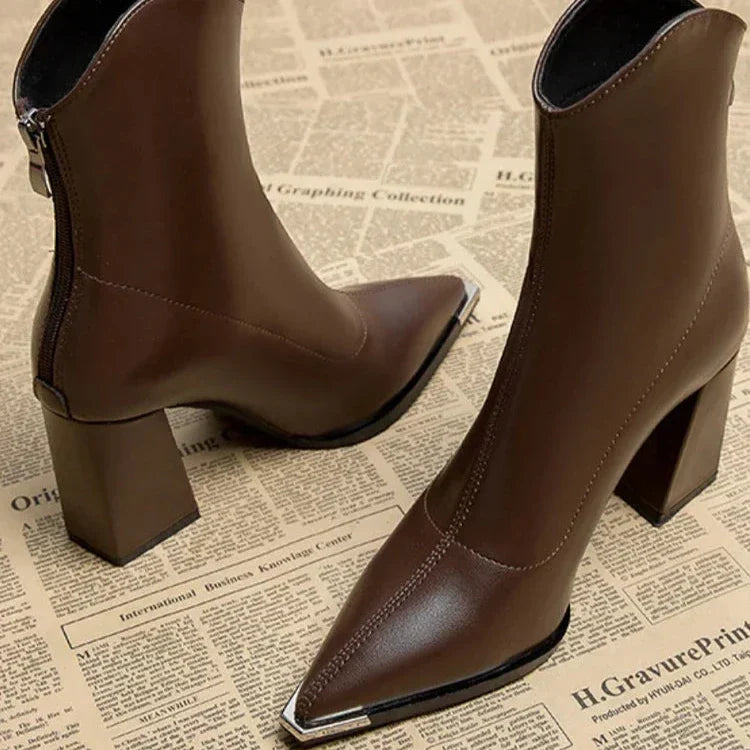 Elodie - Chrome Tip Boot
