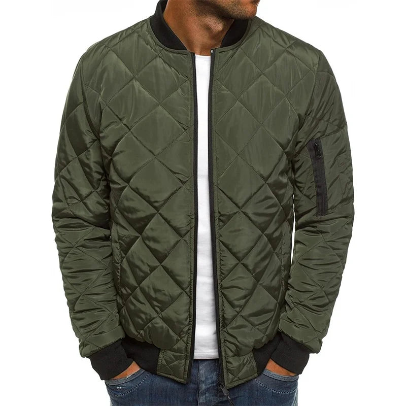 LORENZO™ Diamond Pattern Cotton Jacket