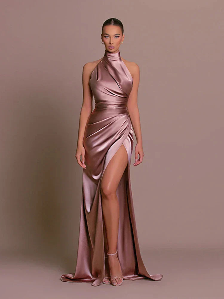 Livia | Sleek Slit Gown