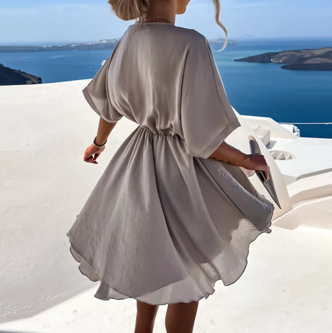 Lennon - Chic Summer High Waist Mini Dress
