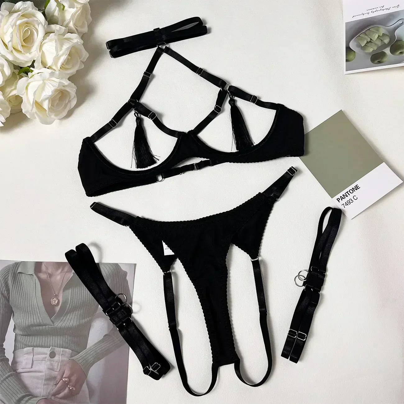 Akira - Sultry Adjustable Straps Lingerie