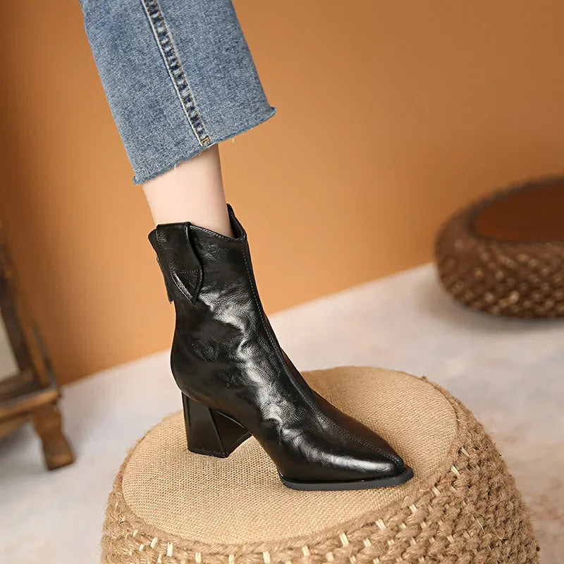 Vintage High Heel Chelsea Boots