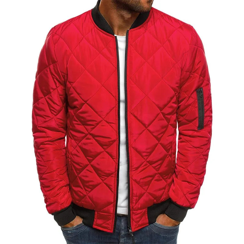LORENZO™ Diamond Pattern Cotton Jacket