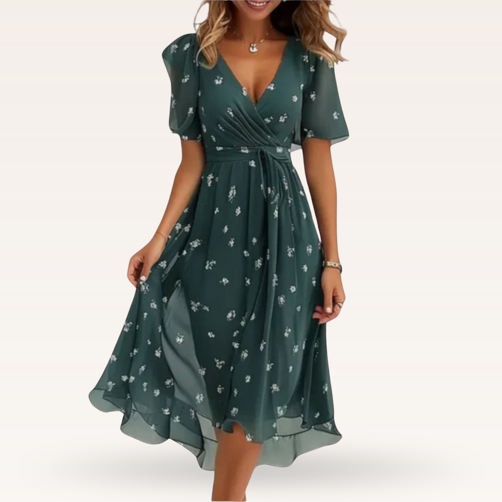 Patricia | Floral V-Neck Dress