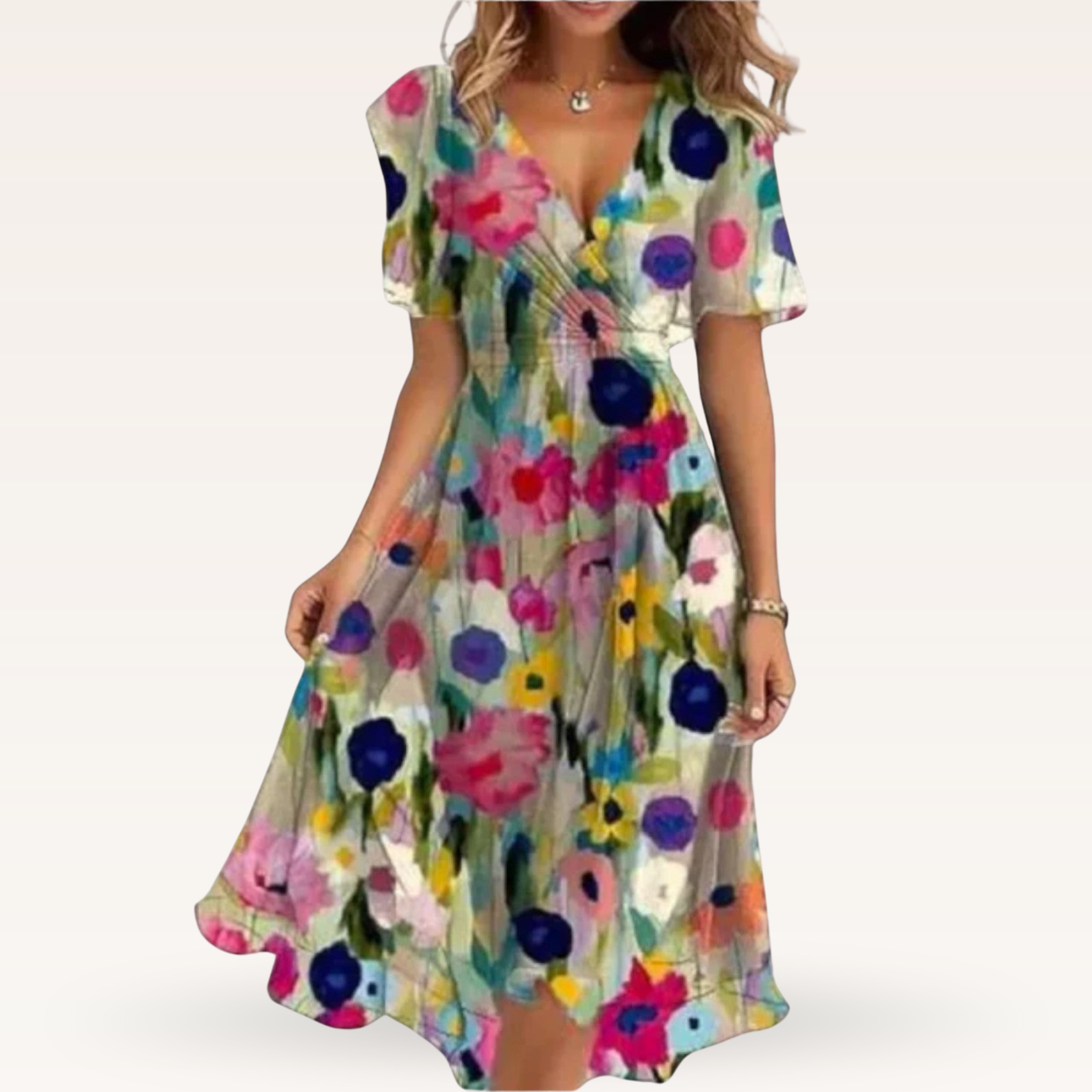 Patricia | Floral V-Neck Dress