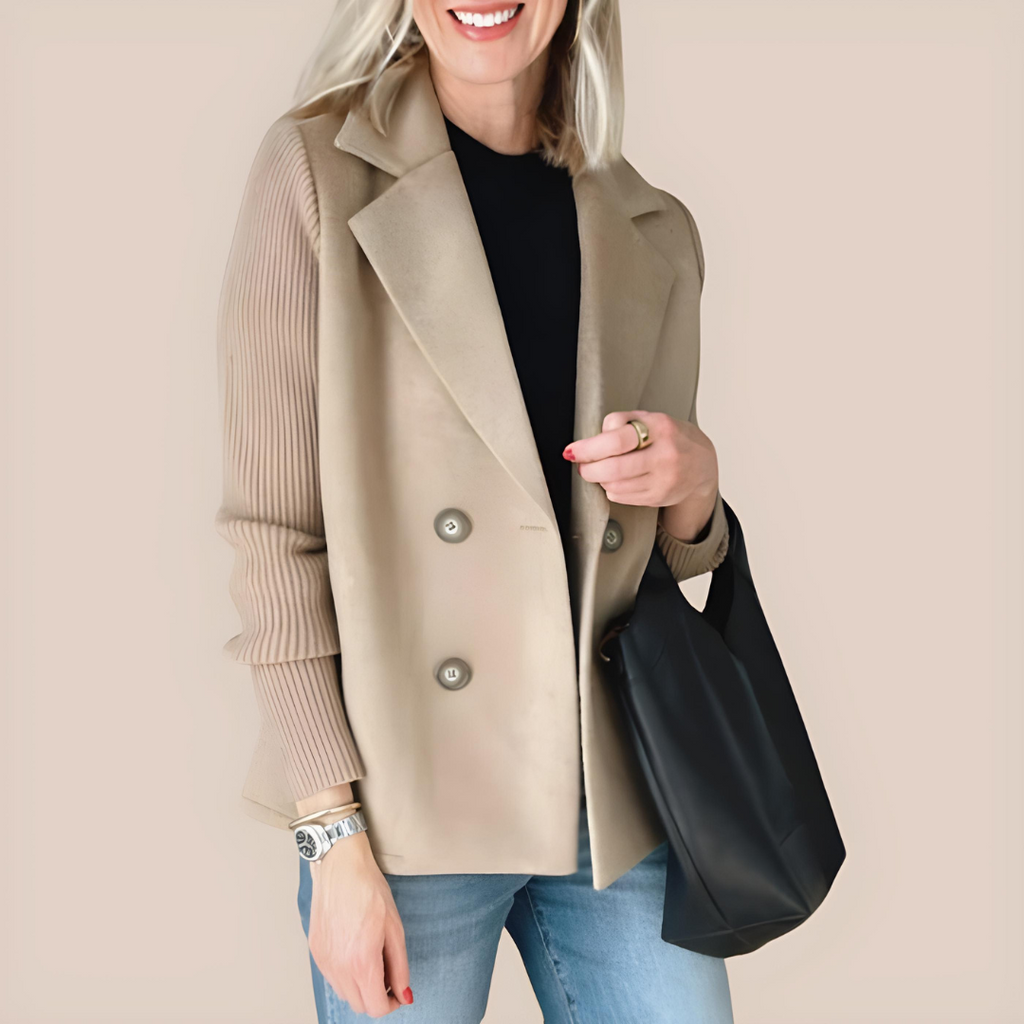 HARRIET - TIMELESS KNIT-SLEEVE BLAZER
