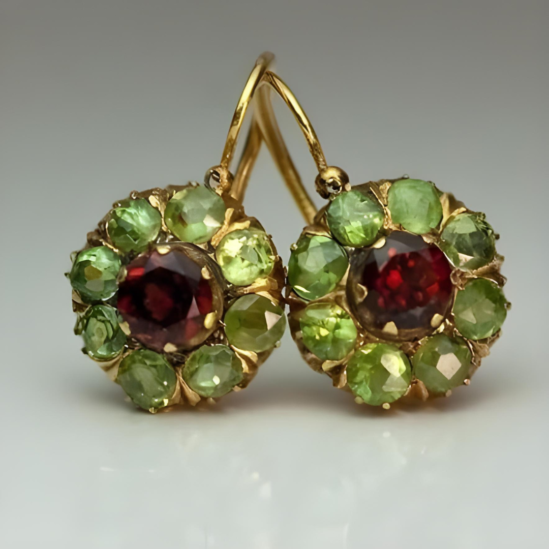 Unique Vintage Crystal Earrings