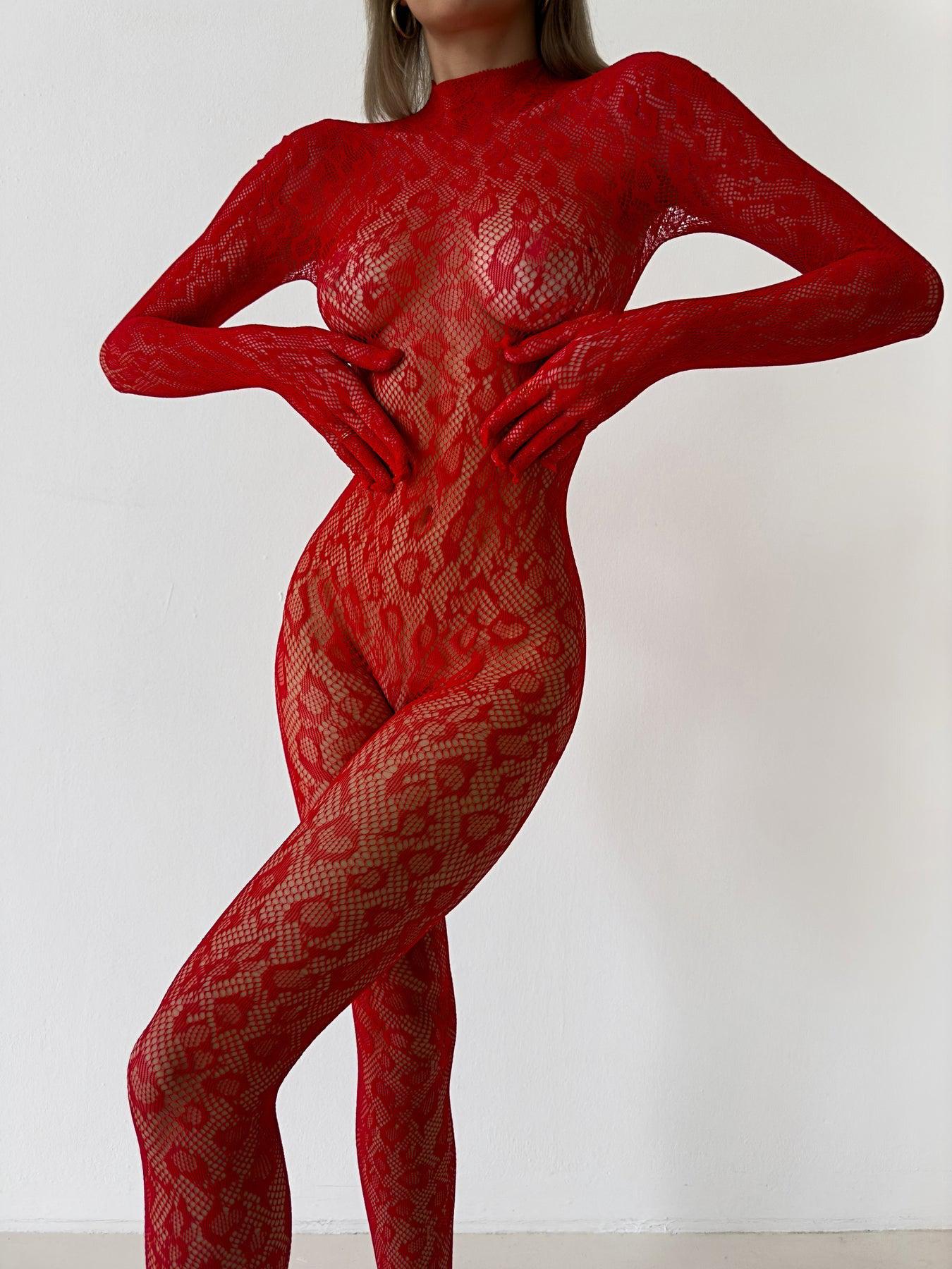 Shamcey - Elegant One Piece Bodystocking Lingerie