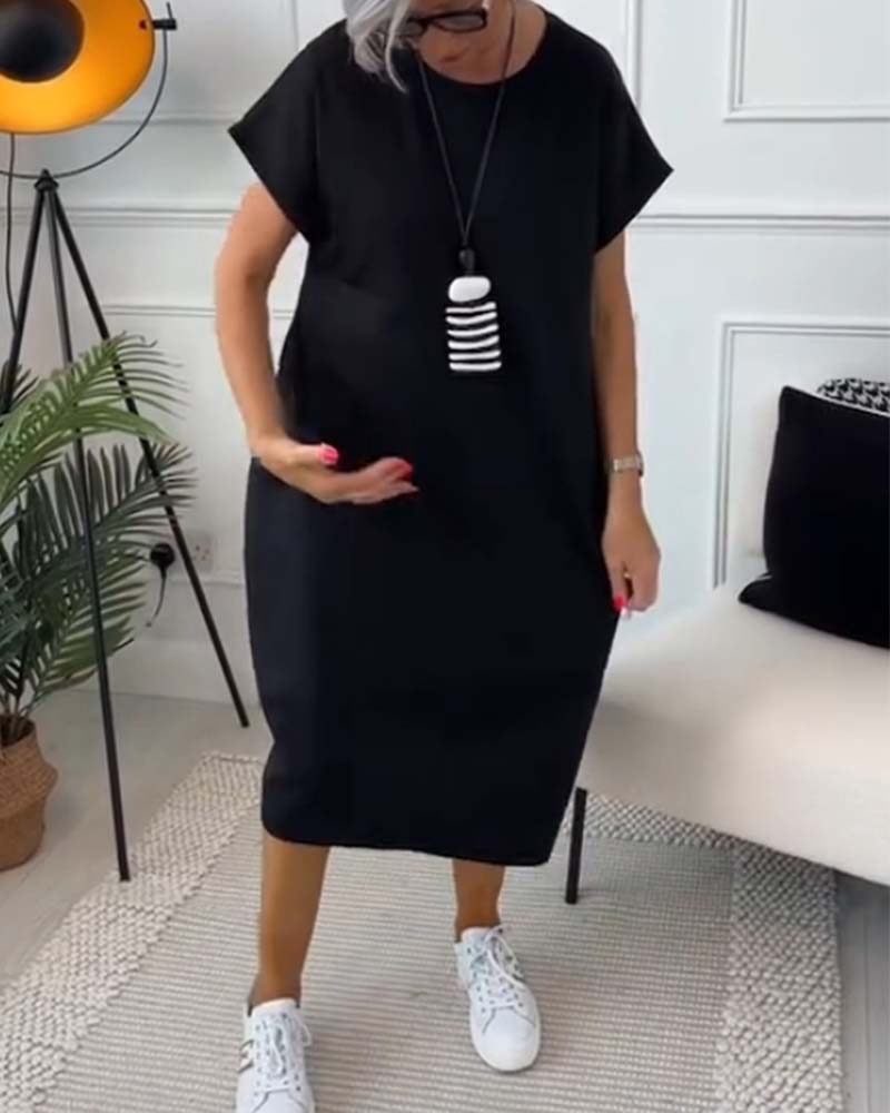 Cleo - Stylish Short Sleeved Dress