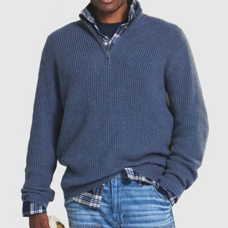 Finn | Knitted Sweater with Zipper