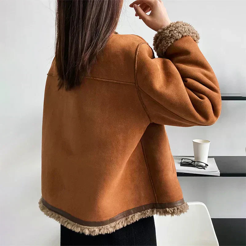 Evelyn™ | Luxurious Genuine Sheepskin Jacket