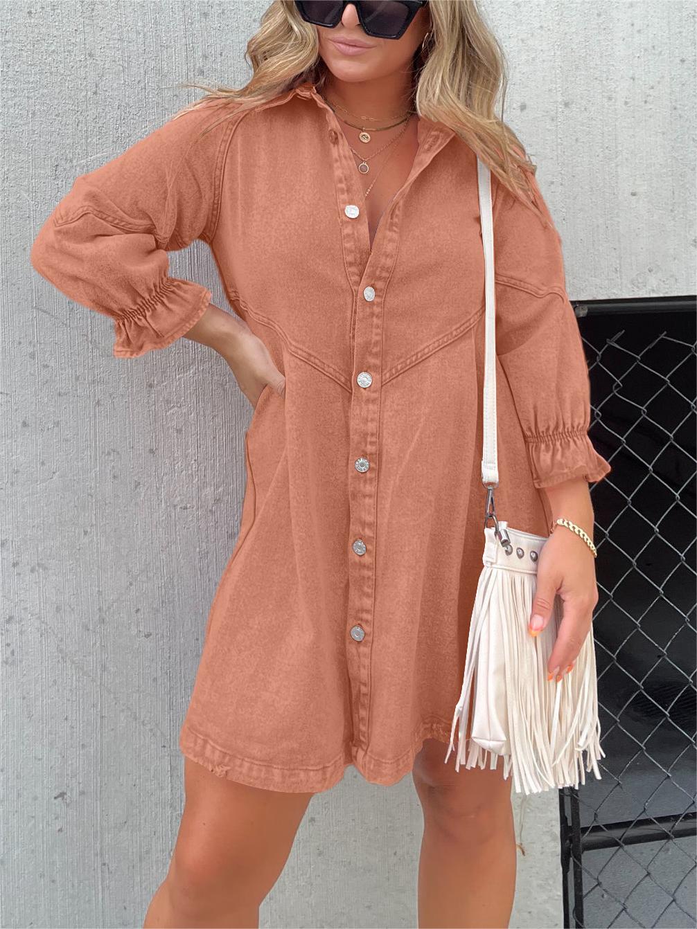 Eliana - Casual Denim Dress