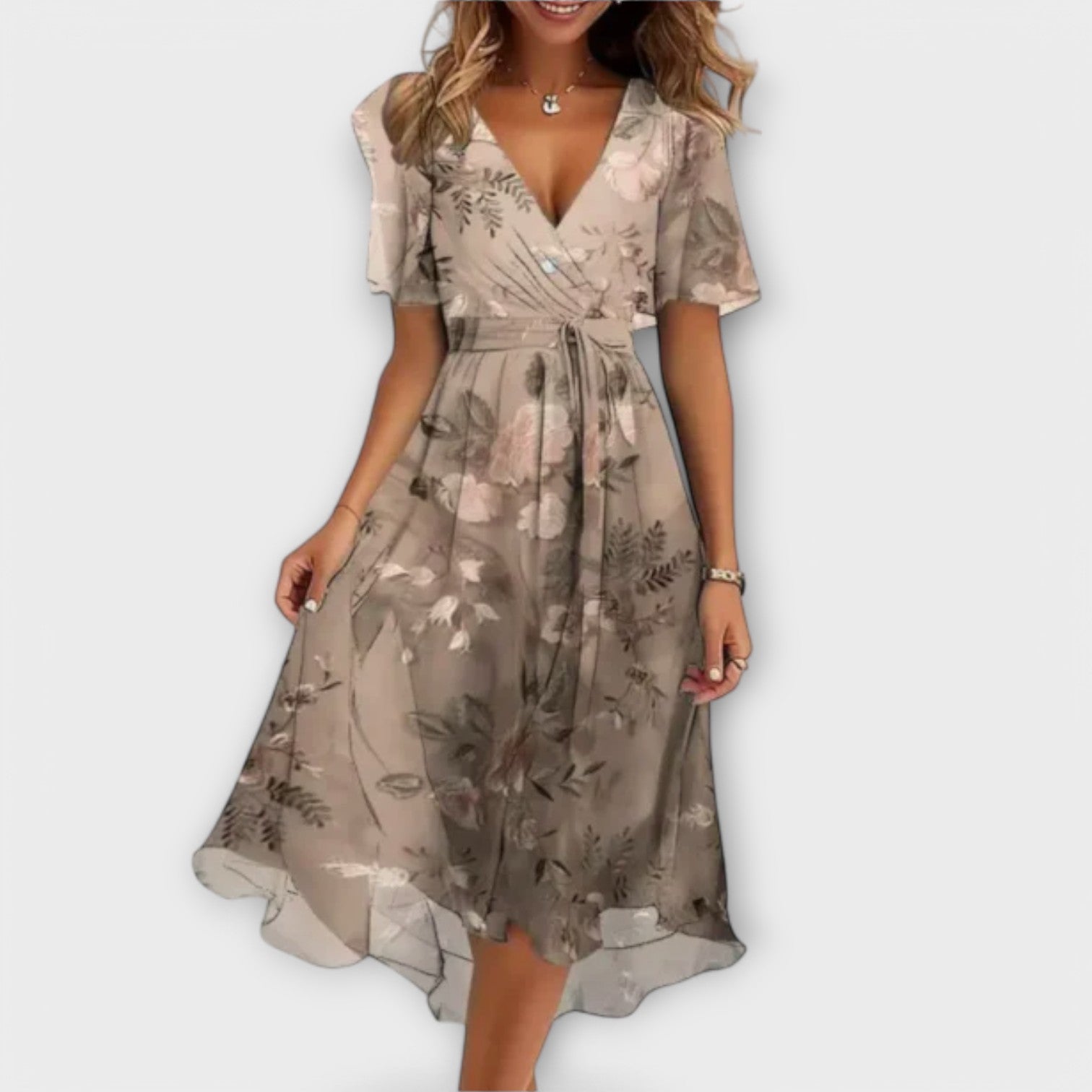 Patricia | Floral V-Neck Dress