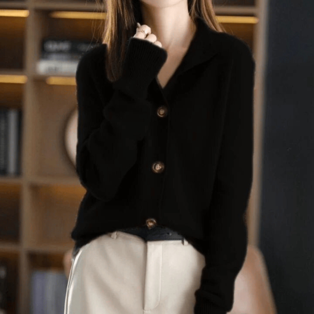 ALLI - CASHMERE KNITTED CARDIGAN