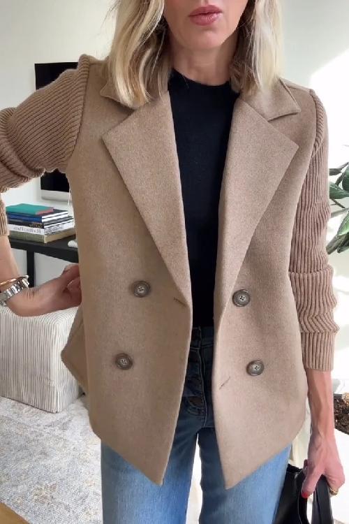 HARRIET - TIMELESS KNIT-SLEEVE BLAZER
