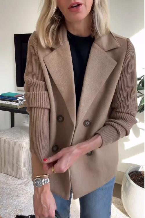 HARRIET - TIMELESS KNIT-SLEEVE BLAZER