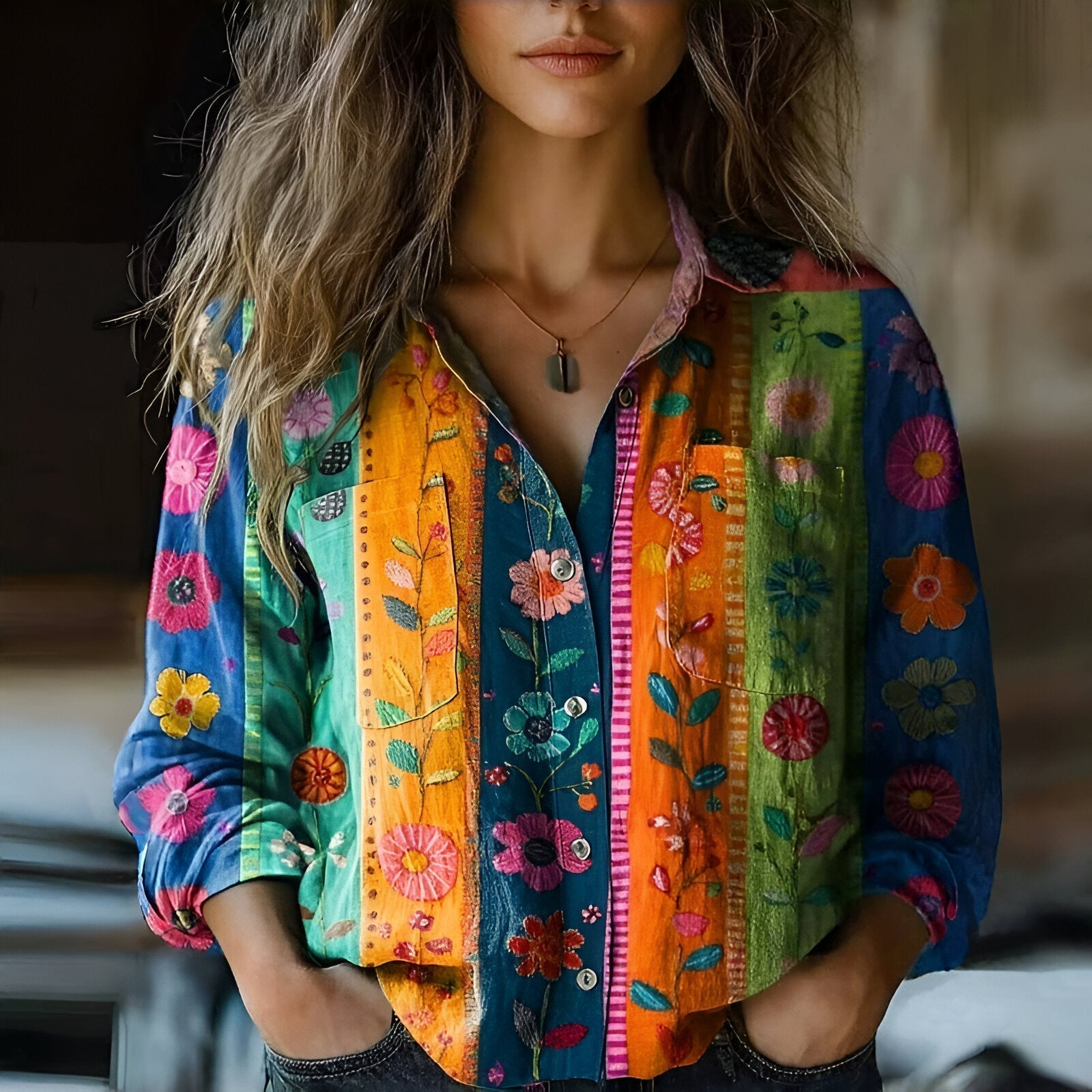 CAMILLE™ | Colourful and Joyful Blouse