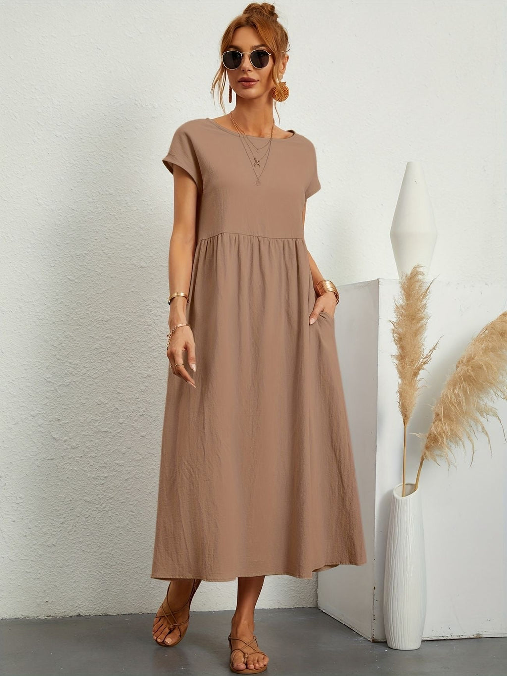 Rosey - Casual Linen Dress