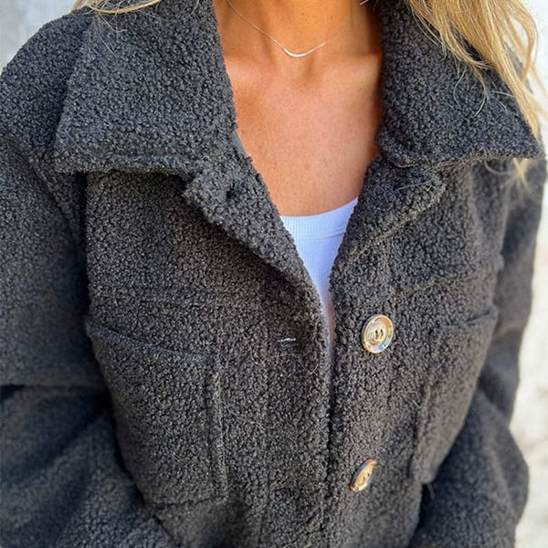 MAHLIA -  COZY SHORT SHERPA JACKET
