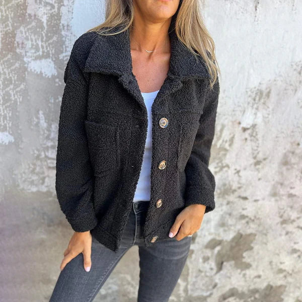 MAHLIA -  COZY SHORT SHERPA JACKET