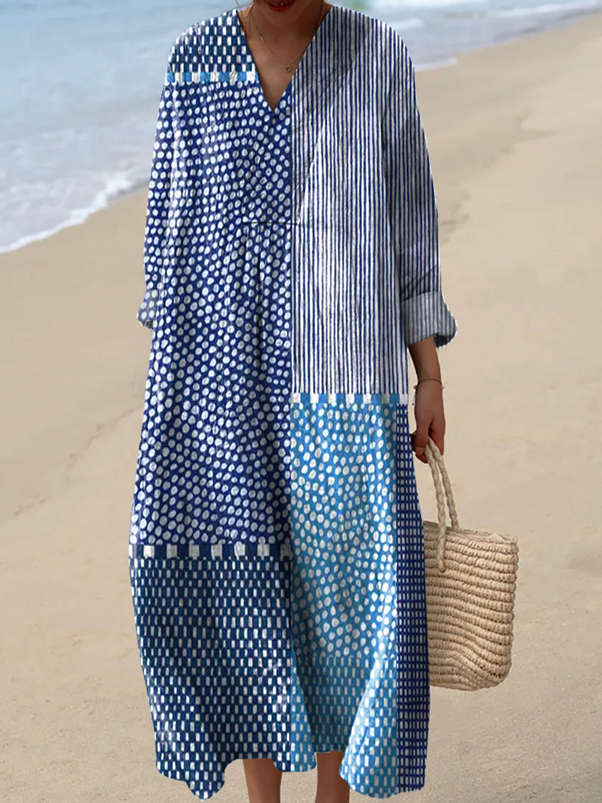 Isadora | Chic Print Midi Dress